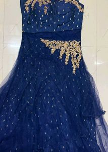 Heavy Quality Elegant Navy Blue Gown