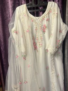 Elegant Embroidered Kurta Set Pant Not Available