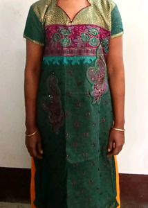 Green Festive Kurta