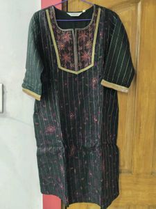 Biba Black & Pink Embroidered Suit Set