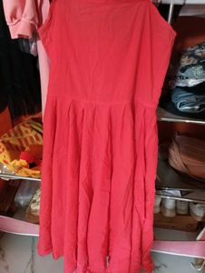 Coral Spaghetti Strap Top