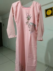 Baby Pink Handwork Kurti