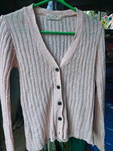 Peach Knit Cardigan