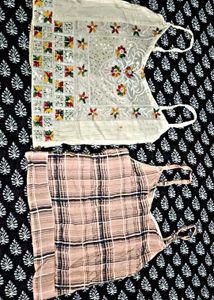 Tank Top Bundle: Embroidered & Plaid