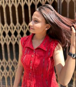 Red Sleeveless Casual Dress