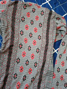 Beautiful Winter Kurta Pant Set