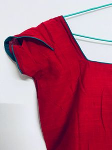 Red Kurtha Top