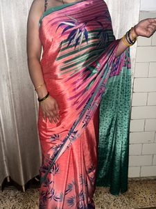 Floral Print crepe Saree