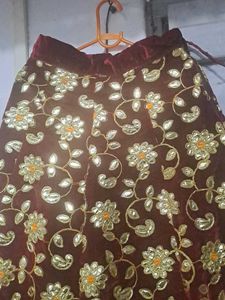 Velvet Skirt Lehenga