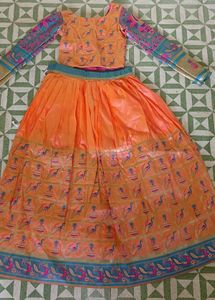 Orange Lehenga Choli Set