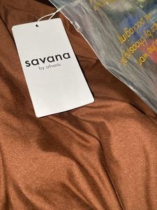 Savana Brown Fitted Pullover Tee
