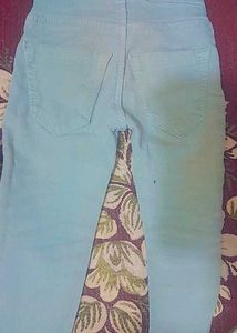 Light Green  High Waisted Jeans