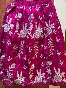 Rani Pink Beautiful Embroidery Skirt