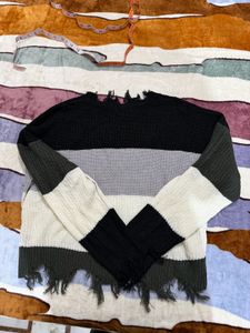 Striped Knit Sweater