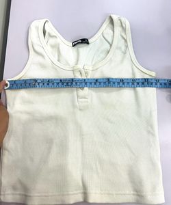 Bonkers Corner White Ribbed Top