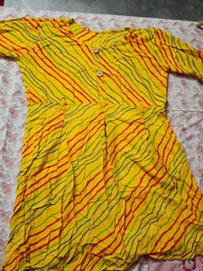 Yellow Striped Dress