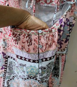 Boho Patchwork printed Mini Dress