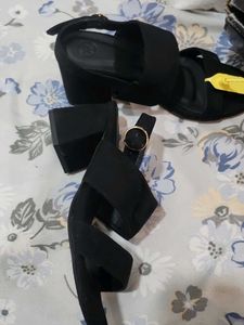 Black Ankle Strap Heels
