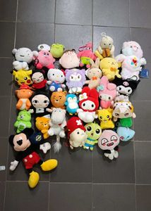 Assorted Plush Keychain Collection