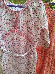 Floral Print Kurtas