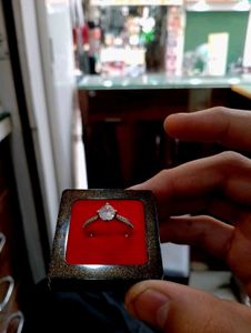 Diamond Ring Pure Silver 925
