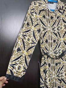 Zara Patterned Midi Dress