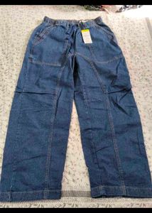 Trendy Denim Cargo Jeans