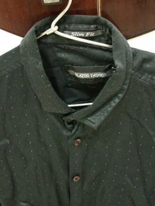 Stylish Black Patterned Shirt