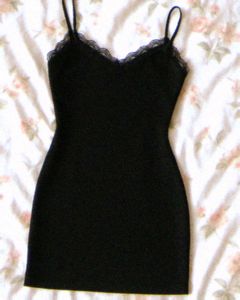 Cami Top Black Dress