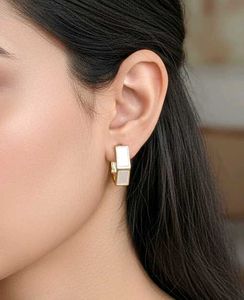 Geometric Gold Hoop Earrings