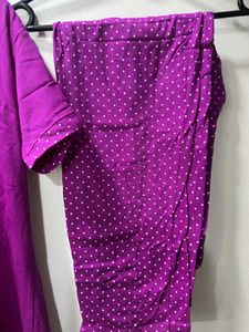 Purple Polka Dot Night Suit