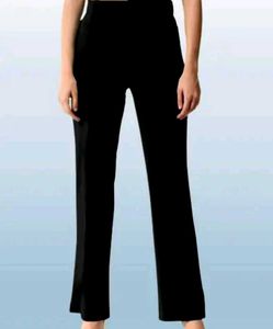 2 Black and White High-Waiste Trousers