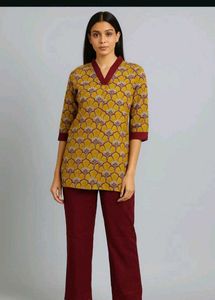 Ethnic Printed A line Co-ord Set