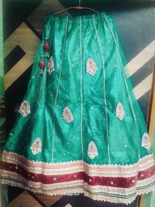Beautiful Emerald Green Lehenga