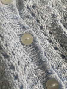 Blue Knit Cardigan