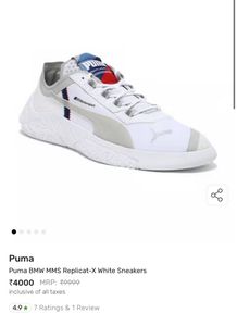 Elegant Puma BMW MMS Replicat-X White Sneakers