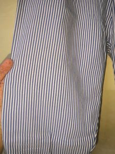 Striped Button High Waist Pants