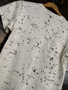 Christian Dior Women White Printed Cotton Tshirt
