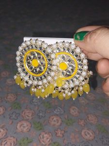 yellow earrings