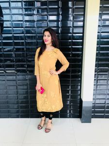 Elegant Mustard Kurta
