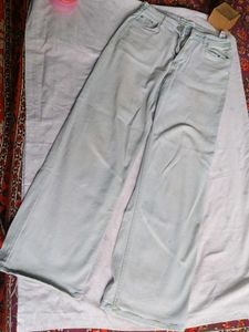 Light Wash Wide Leg Jeans