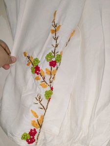 Only One Time Used Kurta With Pant Hand Embroidery