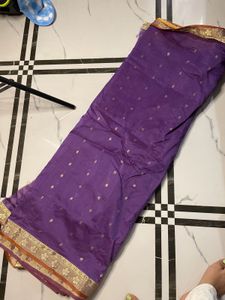 Totally New Beautiful Purple Saree For Wedding