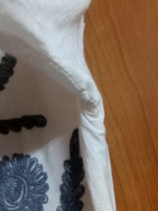Long Kurta, White N Grey