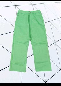 Lime Green Wide Leg Pants