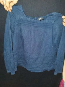 H&amp;M Navy Blue Top