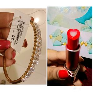 Bracelet & BRAND NEW LOVE LIPSTICK ❤️(COMBO)