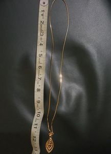 Chain with Stone Worked Pendant