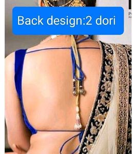 Non Padded Deep Neck Georgette Blouse