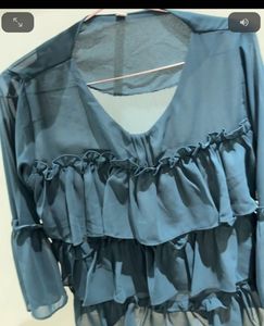 🪻🪻Stylish Blue Ruffled Top🪻🪻